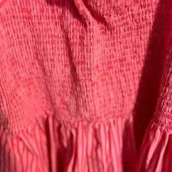 Draper James Pink Stripe Cam Smocked Dress Women’s 1X - Picture 4 of 5